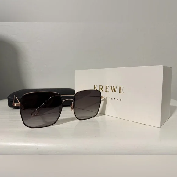 KREWE Eve Sunglasses Rose Gold/Matte Black (disco) - Picture 4 of 6